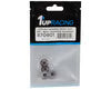 870901 1UP Racing 4mm "Lockdown" Serrated Aluminum Wheel Nuts (Gunmetal) (4)