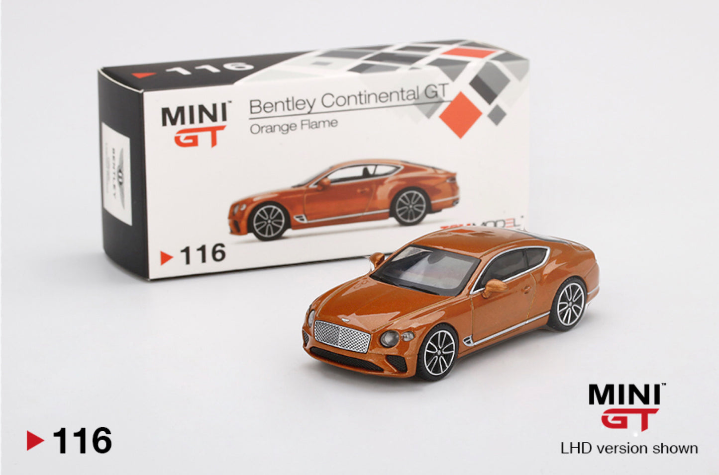 HE Mini GT 116 Bentley Continental GT Orange Flame