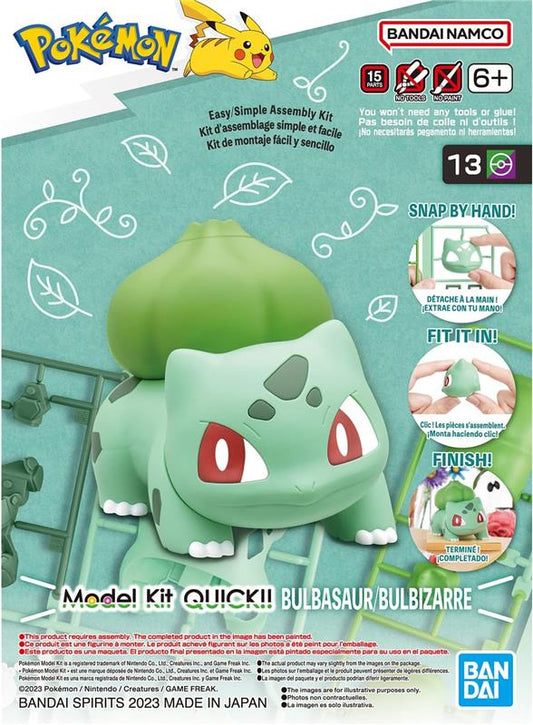 Pokemon Model Kit QUICK!! 13 BULBASAUR