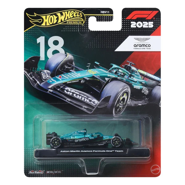 Hot Wheels Premium (F1 2025) Aston Martin Aramco Formula One Team #18