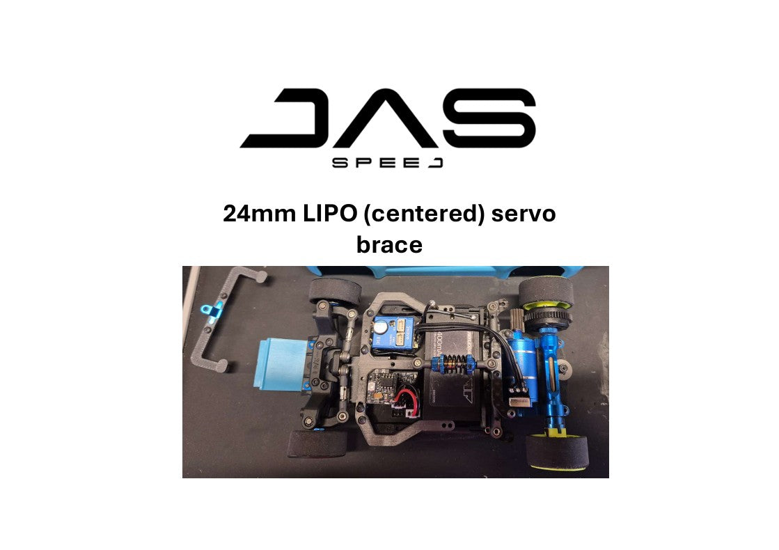 DAS-RC28-001-A DAS Speed RC28R - 24mm Lipo Servo Brace - Alu