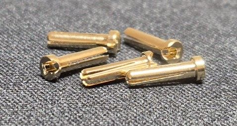 DAS-0007 DAS Speed 24K Ultra Low Profile 2mm Lipo Plugs (5 pcs)