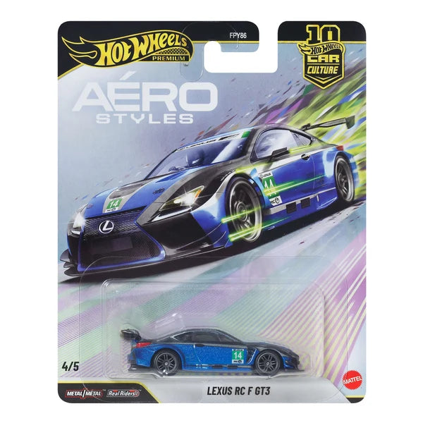 HE Hot Wheels Premium Aero Styles Lexus RC F GT3 4/5