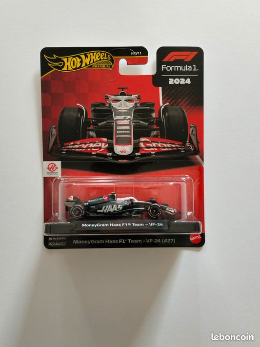 HotWheels Premium Formula 1 MoneyGram Haas F1 Team - VF-24 (#27)