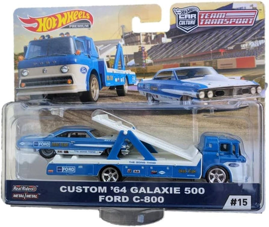 Hot Wheels Premium Team Transport Custom '64 Galaxie 500 Ford C-800