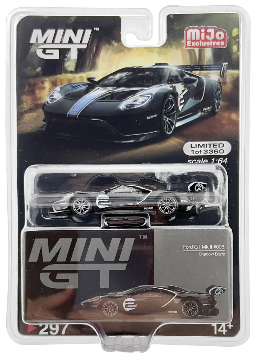 HE MINI GT #297 SHADOW BLACK FORD GT MK II