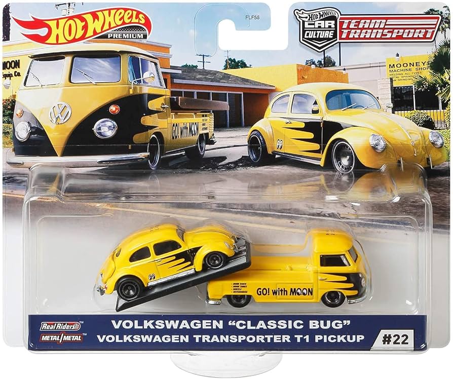 Hot Wheels Premium Volkswagen "Classic Bug" Volkswagen Transporter T1 Pickup