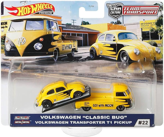 Hot Wheels Premium Volkswagen "Classic Bug" Volkswagen Transporter T1 Pickup