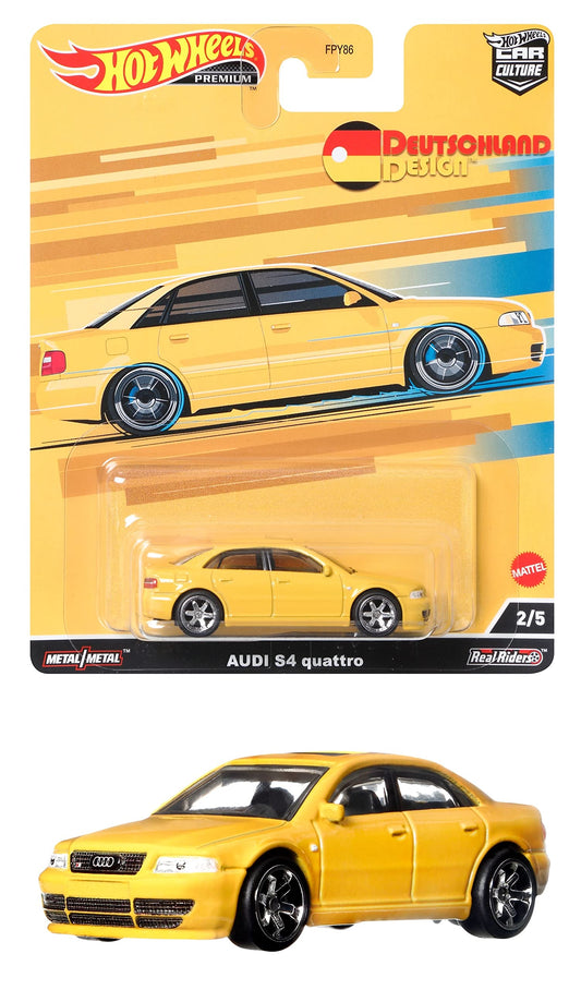 Hot Wheels Premium Car Culture Deutschland Design Audi S4 Quattro