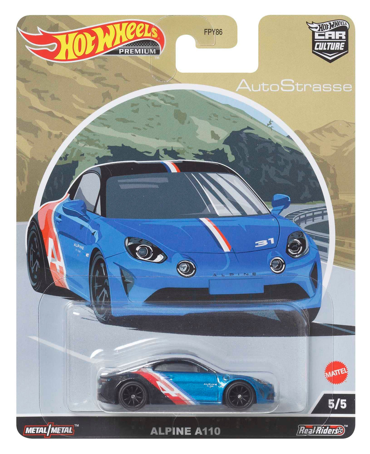 HE Hot Wheels Premium AutoStasse Alpine A110