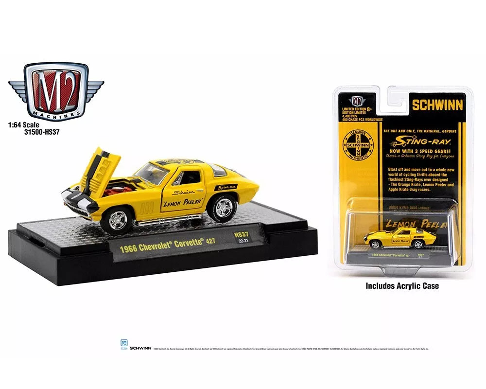M2 Machines 1966 Chevrolet Corvette 427 “Lemon Peeler” HE
