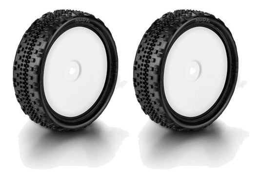 852101 Hudy 1/10 Off-Road Pre-Glued Tire 2wd Front Carpet - 101 (2)