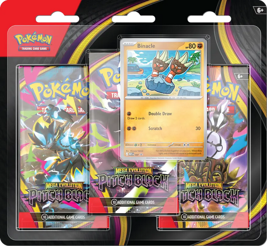 Pokémon Mega Evolution Pitch Black 3pk Blister
