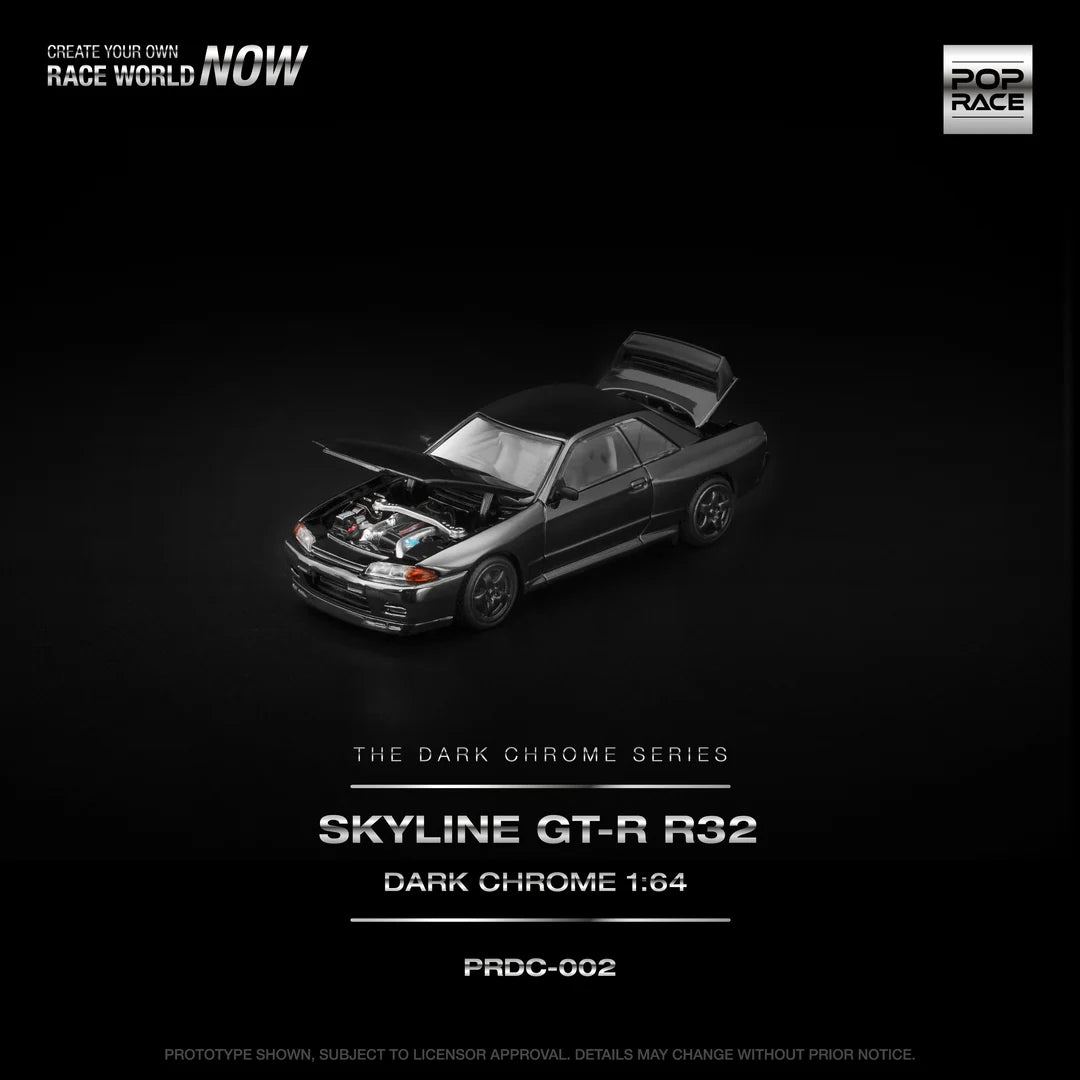 HE PRDC002 Pop Race The Dark Chrome Series GTR R32