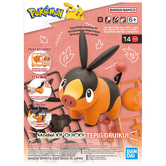 Pokémon Model Kit QUICK!! 14 TEPIG