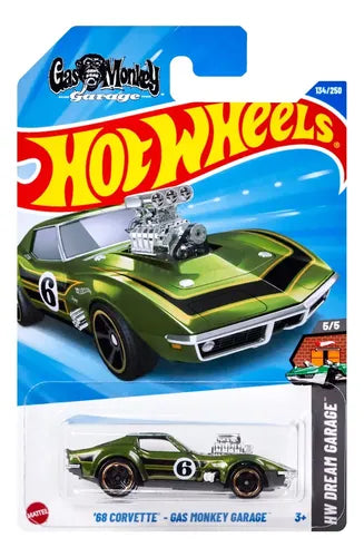 HE Hot Wheels HW Dream Garage ‘68 Corvette - Gas Monkey Garage