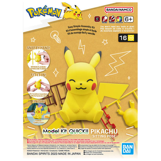 Pokemon Model Kit Quick!! 01 PIKACHU