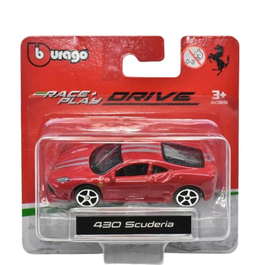 HE Bburago Ferrari 430 Scuderia Race + Play 1/64 Scale