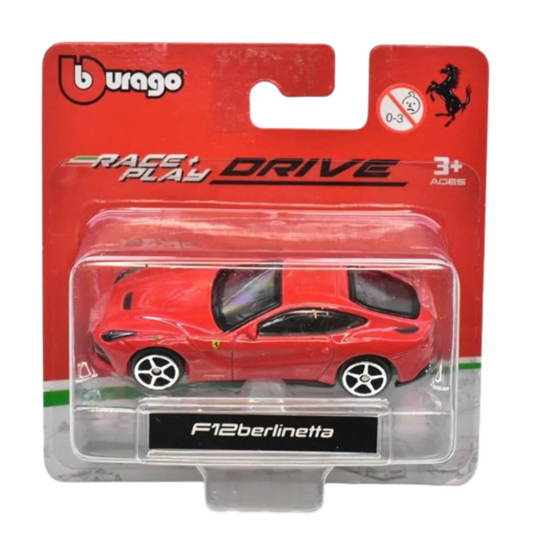 HE Bburago Ferrari F12berlinetta Race + Play 1/64 Scale