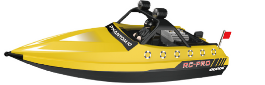 RP Phantom 10 Jet Boat Yellow