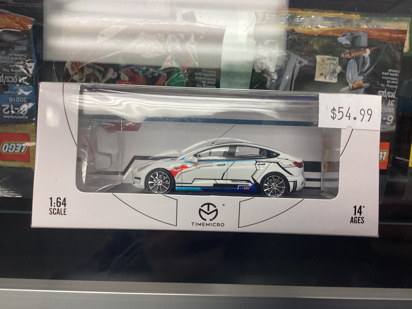 HE Time Micro Tesla Model 3 White