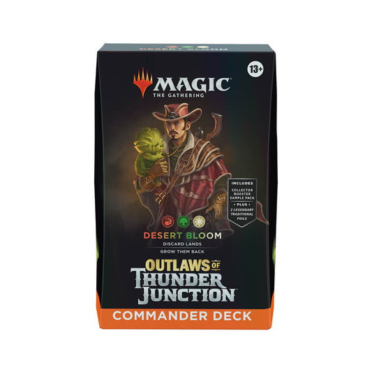 MTG Outlaws Of Thunder Junction Commander Deck Desert Bloom