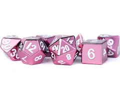 MDG 16mm Metal Poly Dice Set Pink