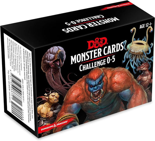 D&D Monster Cards Challenge 0-5