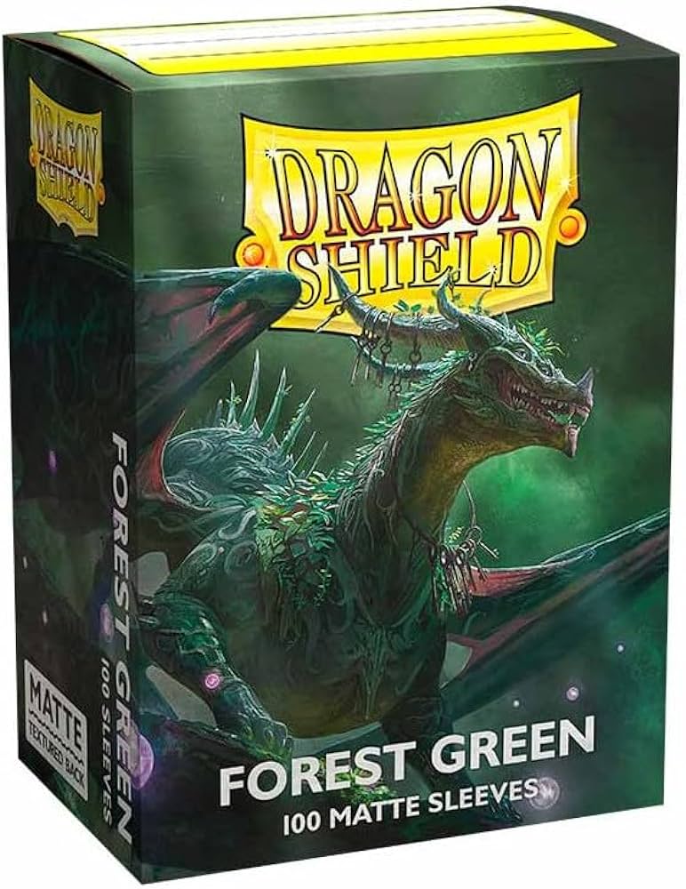 AT-11056 Dragon Shield Forest Green - Matte Sleeves - Standard Size