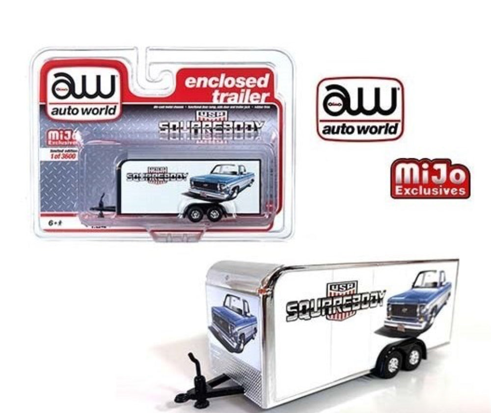 HE Auto World Enclosed Trailer USA Square body