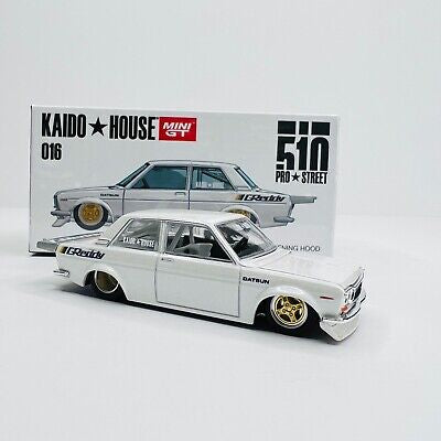 Kaido House //016 Datsun 510 Pro Street GReddy Pearl White KHMG016