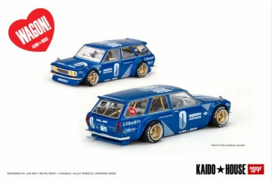 Kaido House //011 Datsun KAIDO 510 Wagon Blue KHMG011