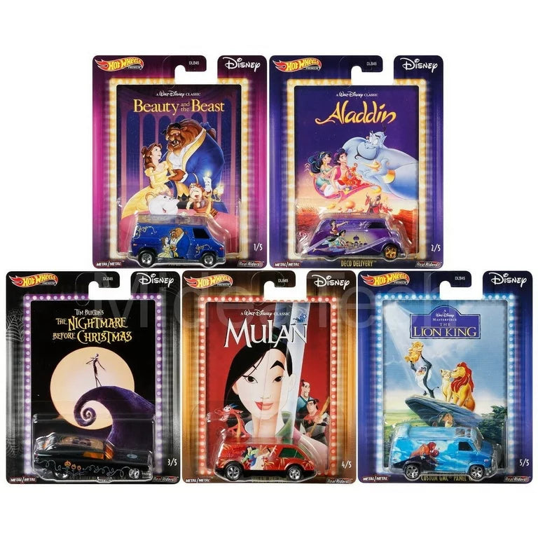 Hot Wheels Premium A Walt Disney Classic 5 Set