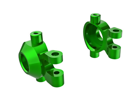 TRA9737-GREEN Traxxas Steering Blocks, 6061-T6 Aluminum (Green)(2)