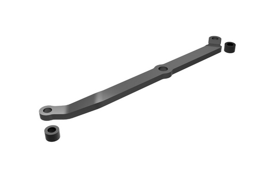 TRA9748-GRAY Traxxas Steering Link, Aluminum (Dark Titanium-Anodized)