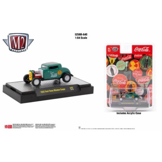 M2 Machines Coca-Cola 1932 Ford Three Window Coupe HE