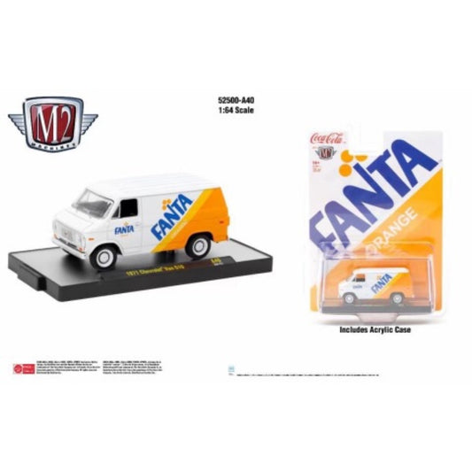 M2 Machines Fanta Orange 1971 Chevrolet Van G10 HE