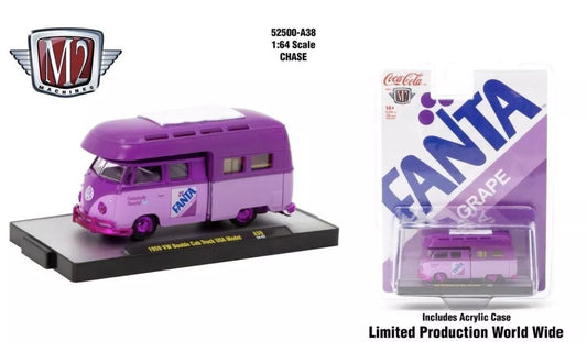 M2 Machines Fanta Grape 1959 VW Double Cab Truck USA Model HE