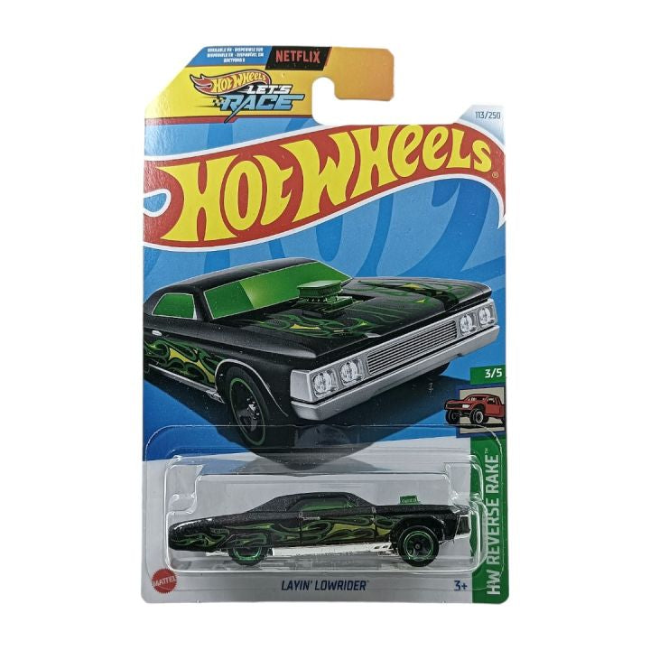 HE HotWheels HW Reverse Rake Layin Lowrider – Hunters Toys & Collectibles