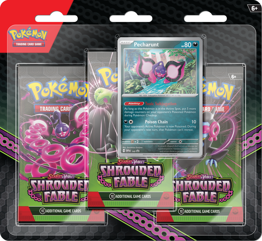 Pokémon Scarlet And Violet Shrouded Fable 3pk Blister