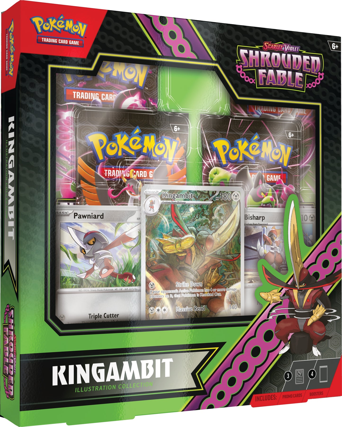 Pokémon Scarlet And Violet Shrouded Fable Kingambit Illustration Collection