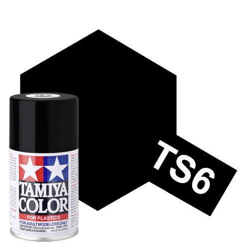 TS-6 Tamiya Spray Paints Matt Black