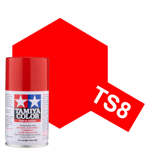 TS-8 Tamiya Spray Paints Italian Red