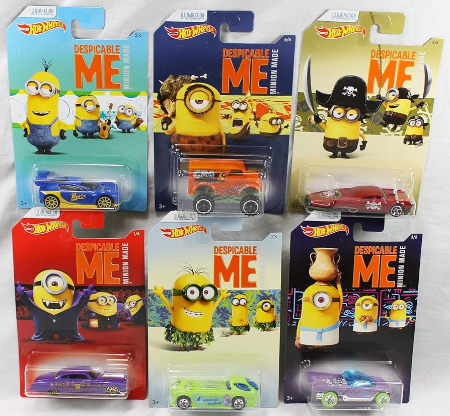 Hotwheels Despicable ME 6 Car Set