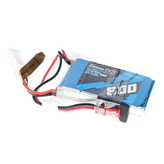 Gens Ace 800mAh 2S 7.4V 45C Lipo Battery Pack With JST-SYP Plug