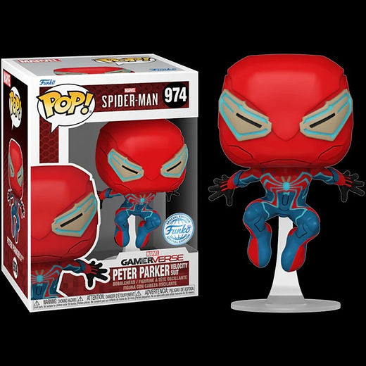 POP Spider-Man Peter Parker Velocity Suit 974 (Funko Special Edition)