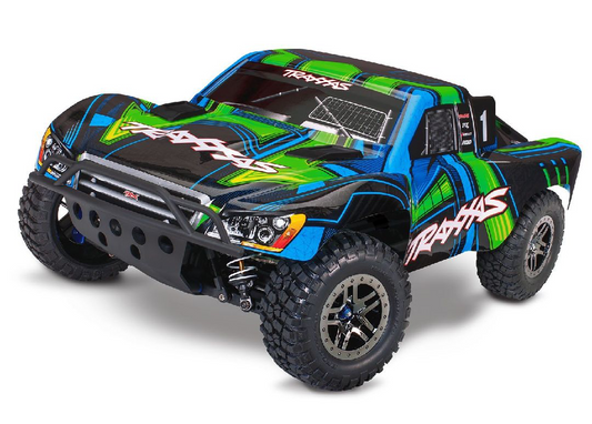 TRA68277-4GREEN Traxxas Slash 4X4 Ultimate (Green): 1/10 4WD Short Course Truck