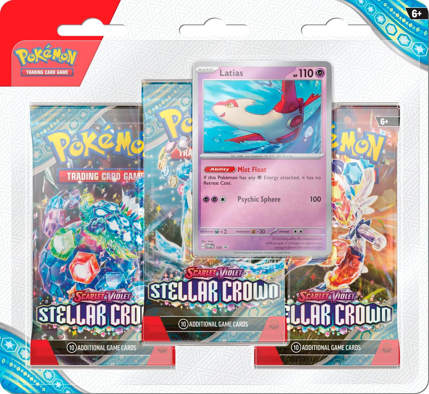 Pokémon Scarlet And Violet Stellar Crown 3pk Blister