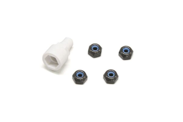 MZW13BK Kyosho Color Nylon Nut (Black) (For Mini-Z)