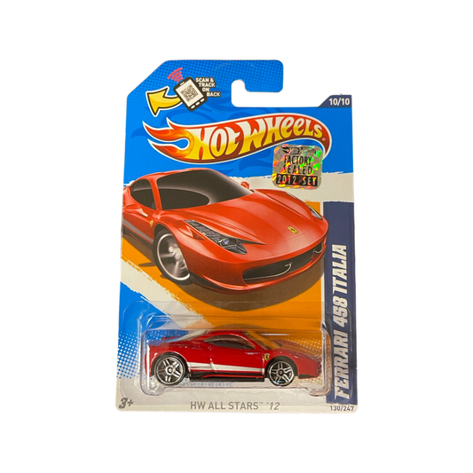 HotWheels HW All Stars ‘12 Ferrari 458 Italia